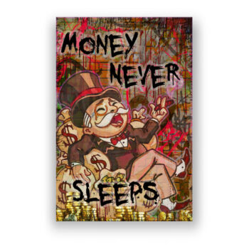 Geld regiert die Welt 1 Money Art Wandbild