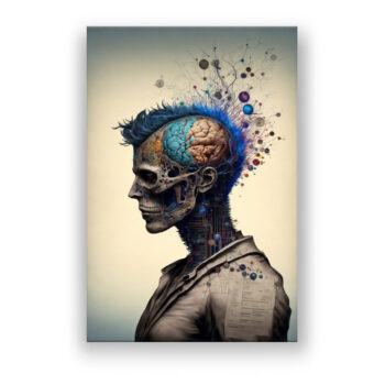 Die Gedanken sind frei 9 Abstrakte Kunst Wandbild