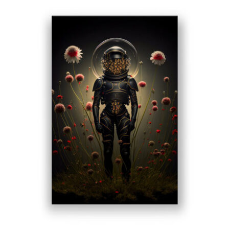 Astronaut im Universum 18 Abstrakte Kunst Wandbild