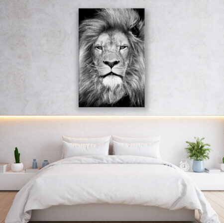 Lion head , animal face Motivation Art Wandbild