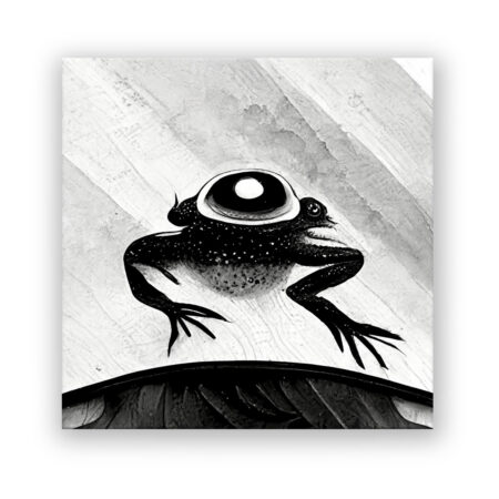 Frosch in abstraktem Stil Abstrakte Kunst Wandbild