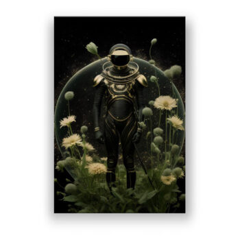 Astronaut im Universum 17 Abstrakte Kunst Wandbild