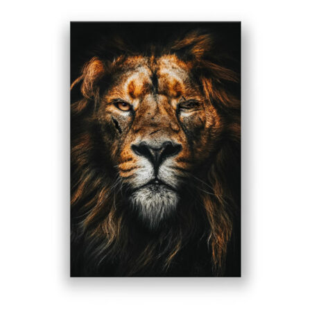 The warrior lion Abstrakte Kunst Wandbild