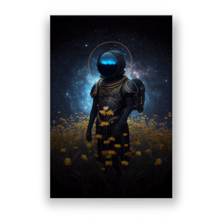 Astronaut im Universum 6 Abstrakte Kunst Wandbild