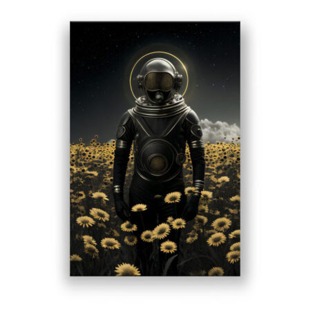 Astronaut im Universum 10 Abstrakte Kunst Wandbild