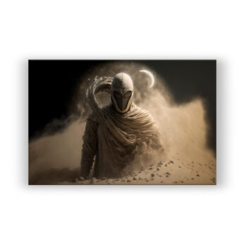 Sand Mann stürmische Landschaft 2 Abstrakte Kunst Wandbild