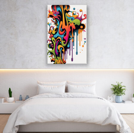 Grafitti Tropfen 3 Abstrakte Kunst Wandbild