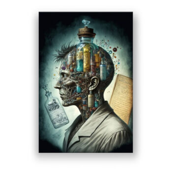 Die Gedanken sind frei 7 Abstrakte Kunst Wandbild