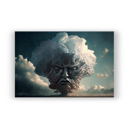 Kopf in den Wolken 9 Abstrakte Kunst Wandbild