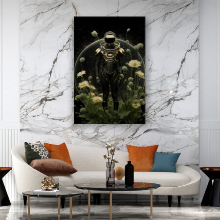 Astronaut im Universum 17 Abstrakte Kunst Wandbild