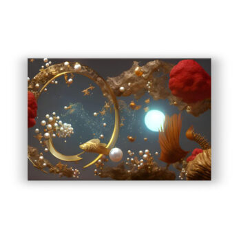 Schwerelosigkeit Fantasie Wandbild