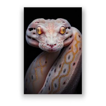 Schönheit in Weiß : Die Python 1 Natur Wandbild