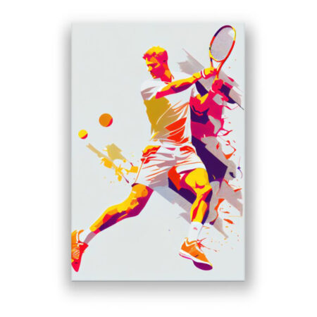 Tennis Sportsfarben Sport Wandbild