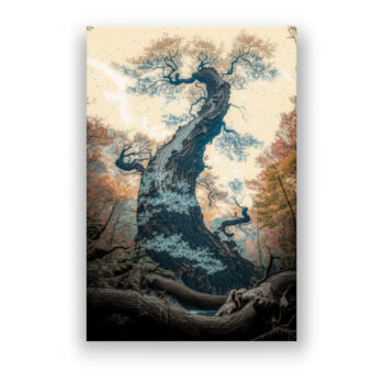 Japanische Kunst : Der mystische Baum Japanisch & Asiatisch Wandbild
