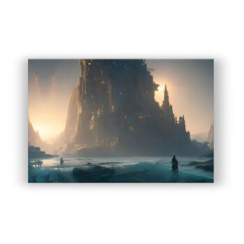 Eiswüstenpalast Fantasie Wandbild