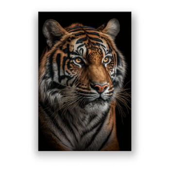 In den Augen des Tigers Büro Wandbild