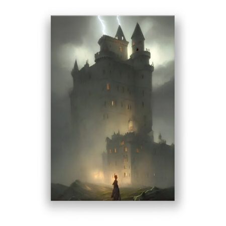 Creepy Fantasy Castle Fantasie Wandbild