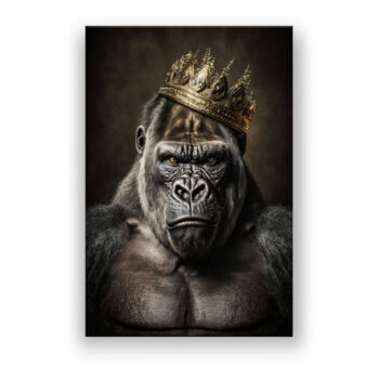 King Kong Crown Modern Art Wandbild