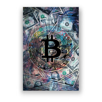 Bitcoin Design Money Art Wandbild