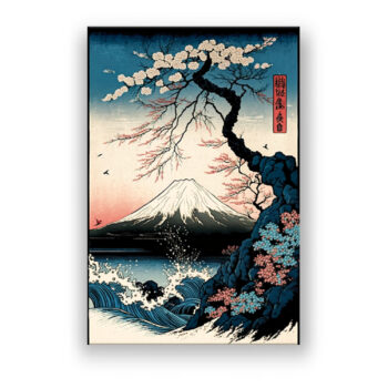 Japanische Kunst : Mount Fuji 6 Japanisch & Asiatisch Wandbild