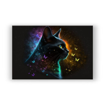 Spacecat Fantasie Wandbild