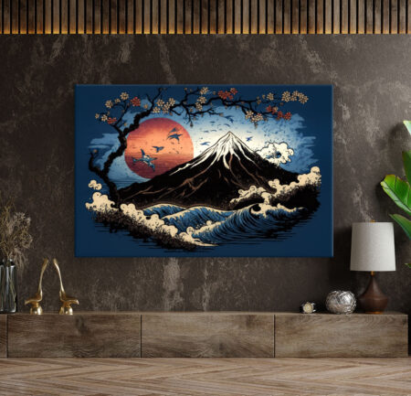 Japanische Kunst : Mount Fuji 4 Japanisch & Asiatisch Wandbild
