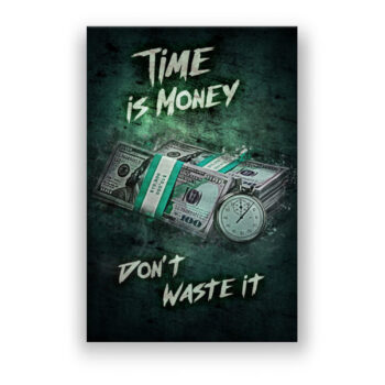 Time is money Money Art Wandbild
