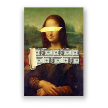 Monalisa Money Art Wandbild