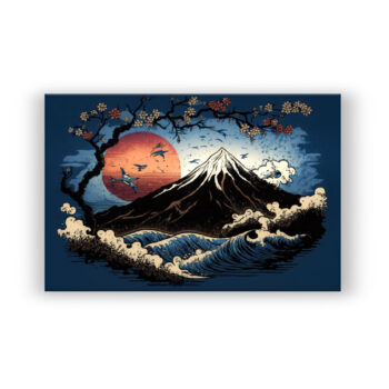 Japanische Kunst : Mount Fuji 4 Japanisch & Asiatisch Wandbild