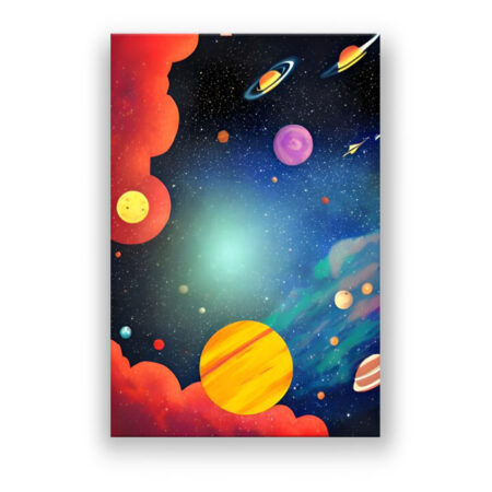 DIe Farben der Galaxie Modern Art Wandbild