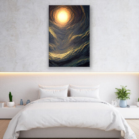 Licht in der Dunkelheit Fantasie Wandbild