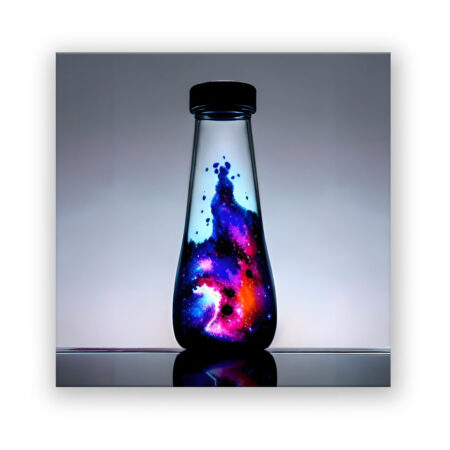 Galaxie in der Flasche Fantasie Wandbild