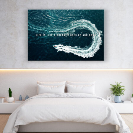 Ocean Motivation Art Wandbild