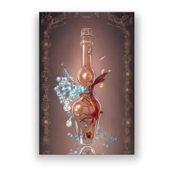Flaschengeist Fantasie Wandbild