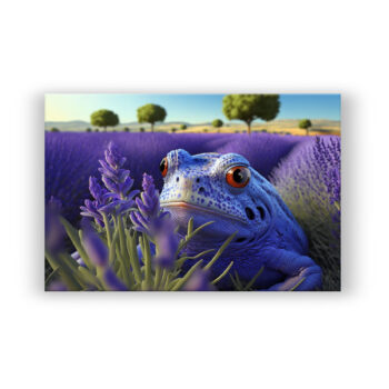 Frog in Lavender… Büro Wandbild