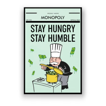 Stay Hungry Comic Wandbild