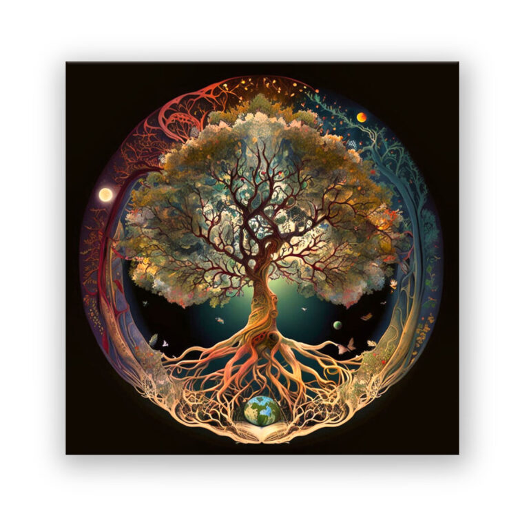 Baum des Lebens Natur Wandbild – ArtIsGreat
