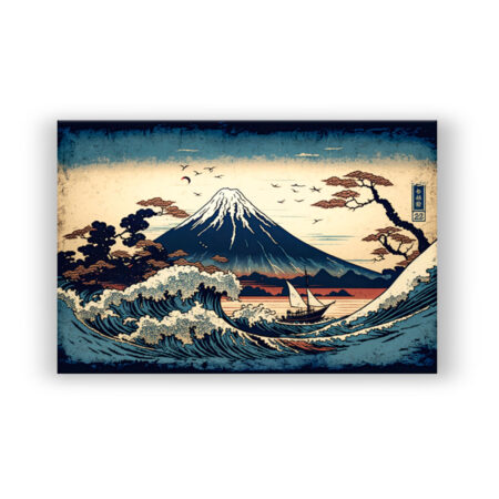 Japanische Kunst : Mount Fuji 3 Japanisch & Asiatisch Wandbild