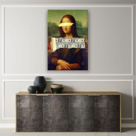 Monalisa Money Art Wandbild