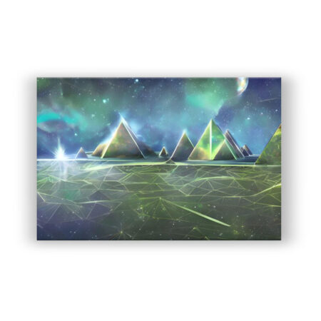 Pyramiden eines Paralleluniversums Fantasie Wandbild