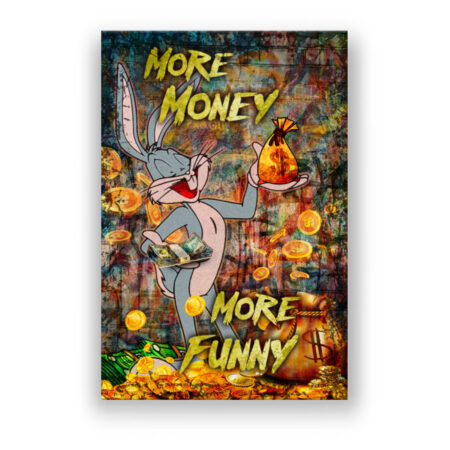 More money more fun Comic Wandbild