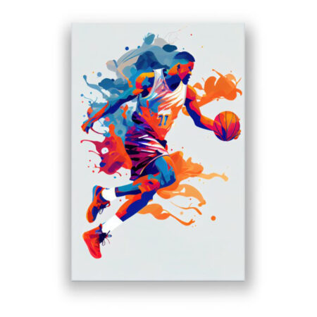 Basketball Sportsfarben 2 Sport Wandbild