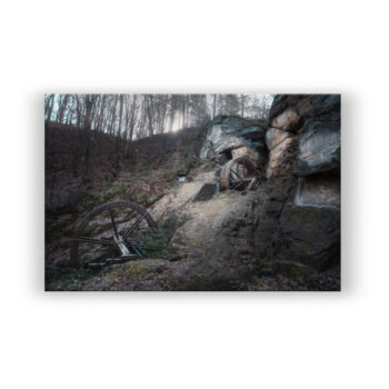 Geschichte in Bildern: Regensteinmühle Fotografie Wandbild