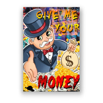 Rich Uncle 2 Money Art Wandbild
