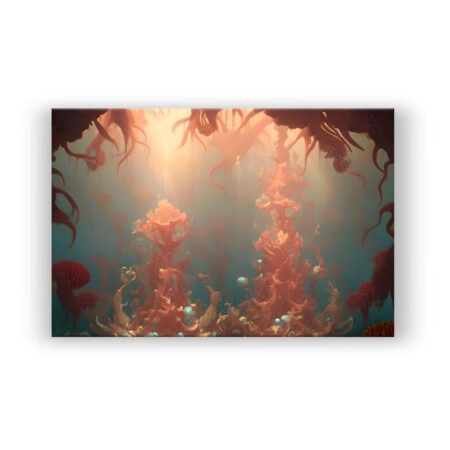 Sonnenpflanzen des Meeres Fantasie Wandbild