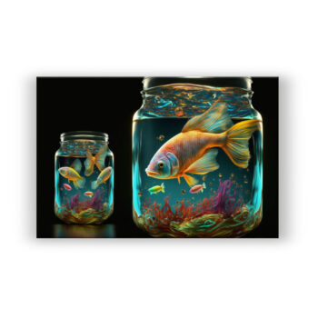 Fishes in jam jar… Büro Wandbild