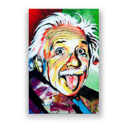 Einstein Malerei Wandbild