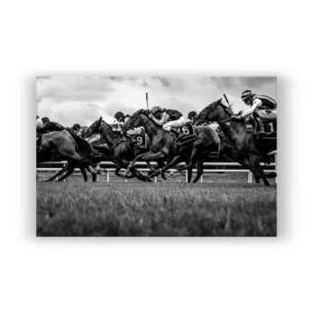 Horse Race Human Art Wandbild
