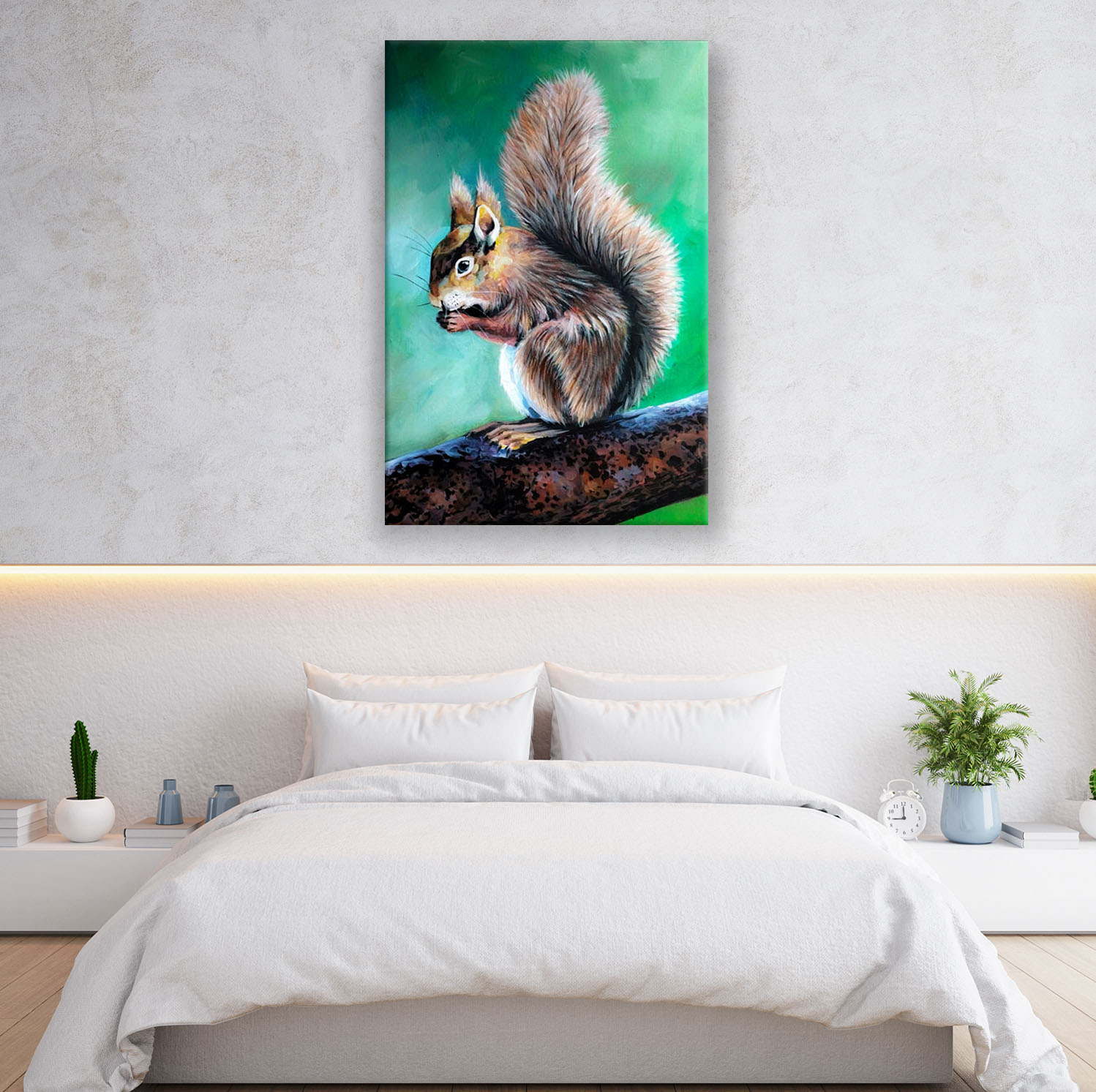 Eichhörnchen Malerei – Wandbild ArtIsGreat