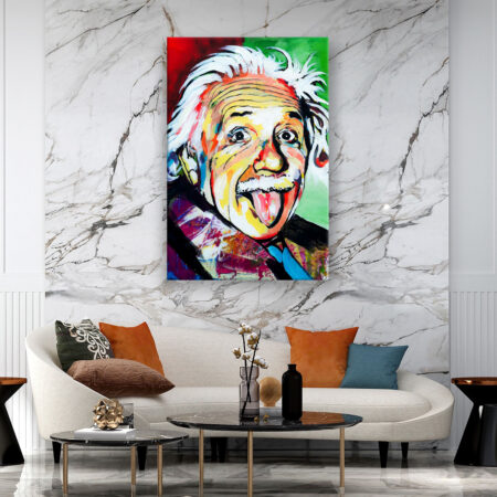 Einstein Malerei Wandbild